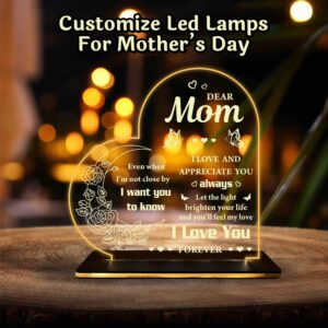 Personalized LED Heart Lamp for Mother's Day 1.0