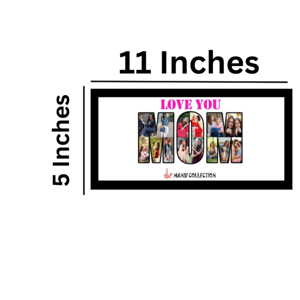 Custom "LOVE YOU MOM" Photo Collage Frame | Personalized Mother's Day Gift - Image 2
