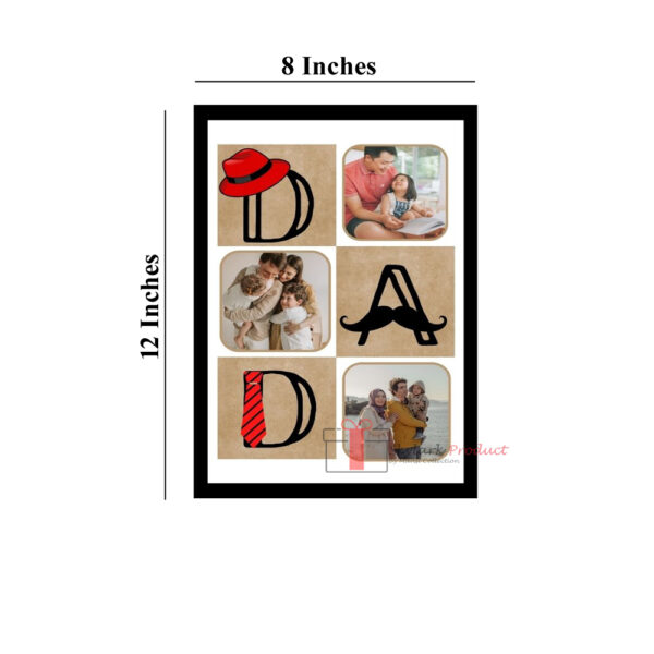 Personalized Dad Photo Frame, Father's Day Gift - Image 2