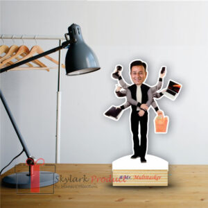 Multitasking Dad Caricature for fathers day
