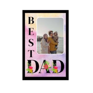 Father's Day Photo Frame with Best Dad Design