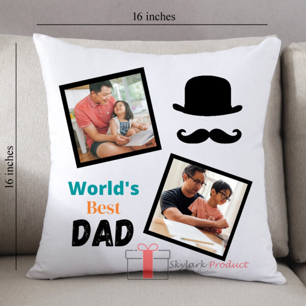 World's Best Dad Cushion | Gift for Father's Day - Image 2
