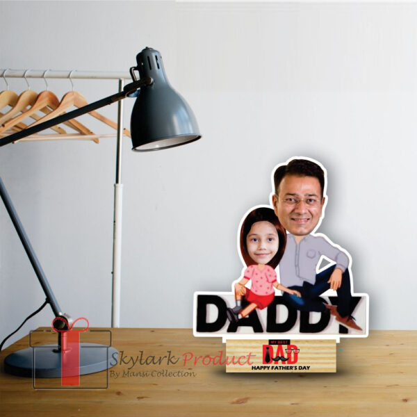 Daughter and Dad Caricature for fathers day