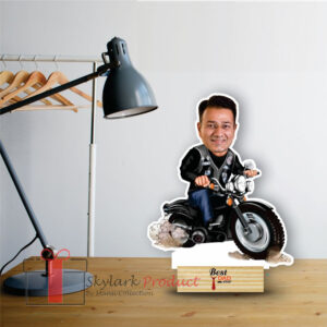 Biker Dad Caricature for fathers day