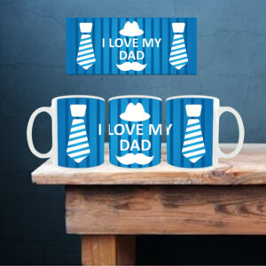 I Love My Dad White Ceramic Mug