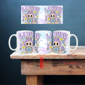Labubu Multicolor White Ceramic Mug 2.0