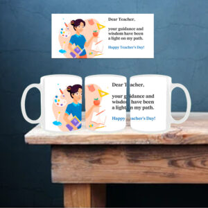 Happy Teachers Day white ceramic mug 3.0