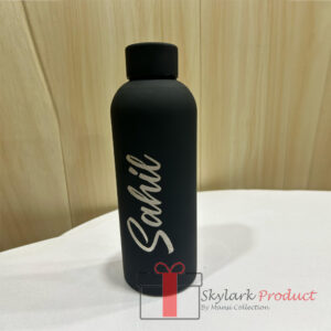 Matte Finish Name Steel Water Bottle (500 ml)